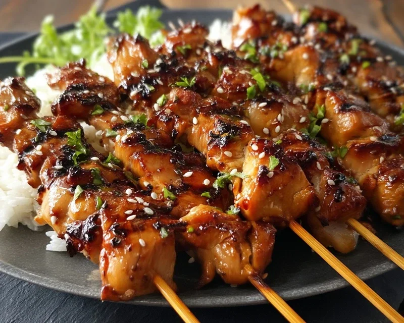 Teriyaki Chicken Skewers