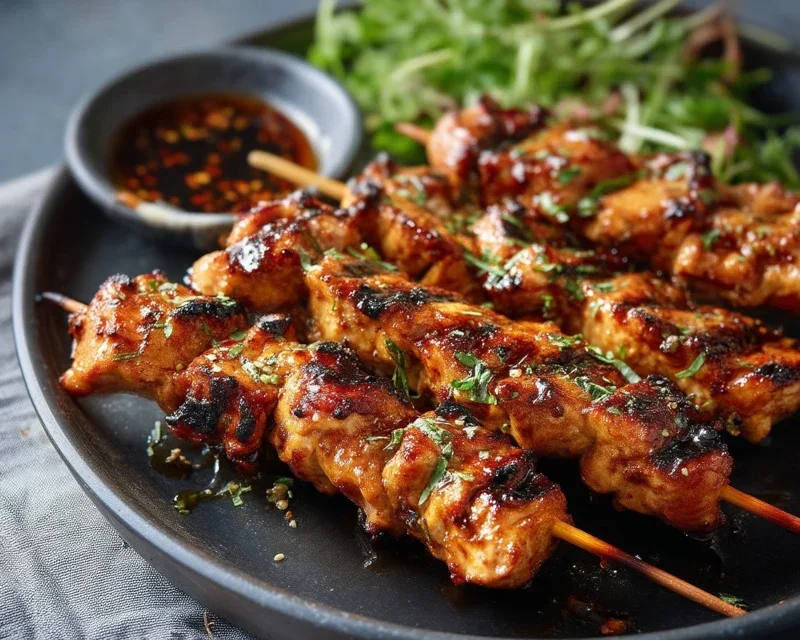 Bang Bang Chicken Skewers