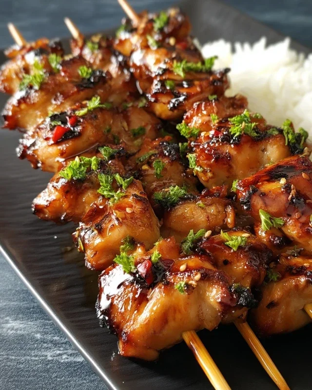 Teriyaki Chicken Skewers