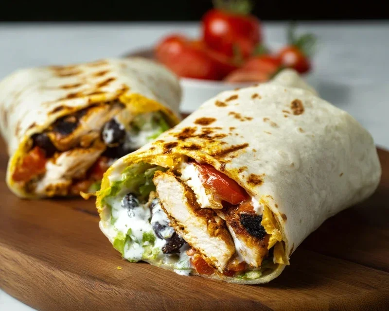 Chipotle Ranch Grilled Chicken Burrito