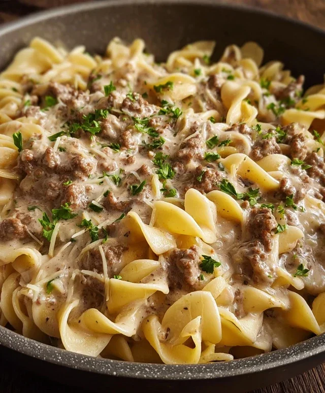 Ground Beef Stroganoff