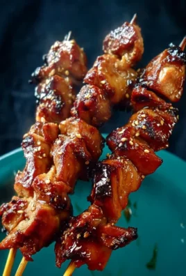 Sticky Bourbon Extract Extract Chicken Skewers