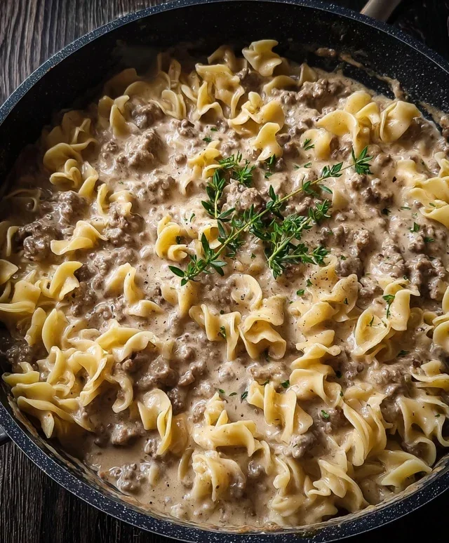 Ground Beef Stroganoff