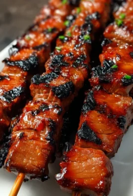 BBQ Beef Skewers with Filipino BBQ Marinade