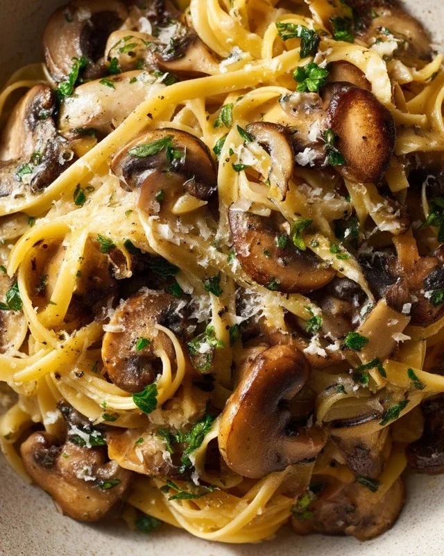 Garlic Mushroom Pasta