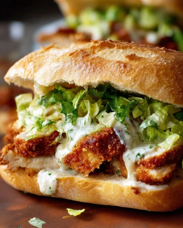 Crispy Chicken Caesar Sandwich