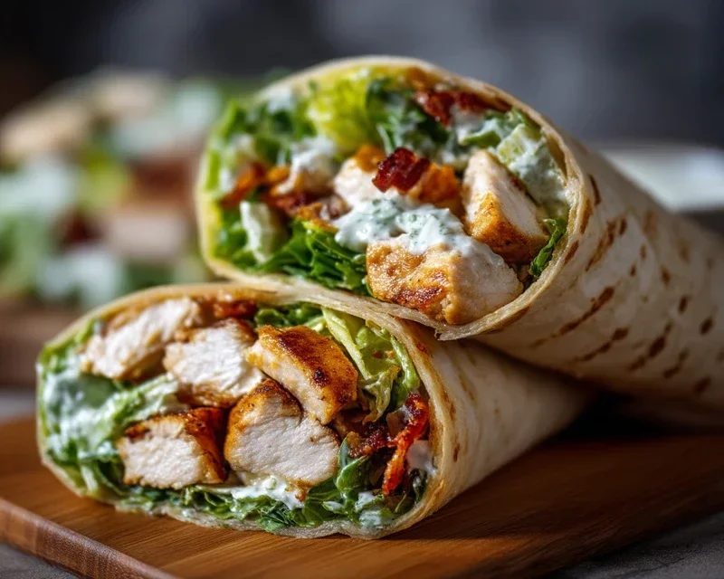 Chicken Caesar Wraps