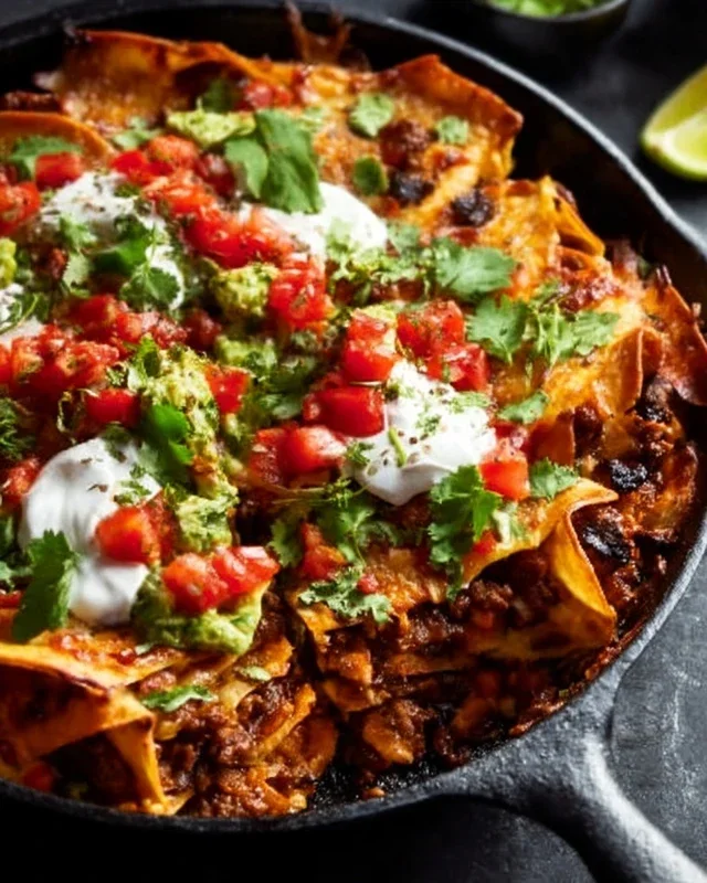 Beef Skillet Enchiladas