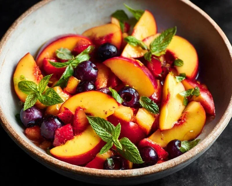 Summer Peach Fruit Salad