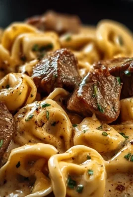 Cracked Garlic Steak Tortellini in Creamhouse Sauce Bliss