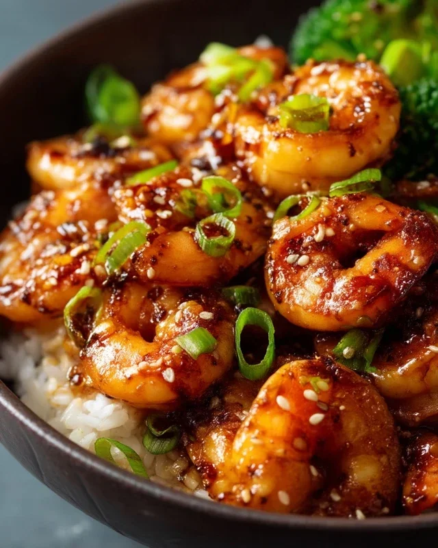 Honey Garlic Shrimp Bowls