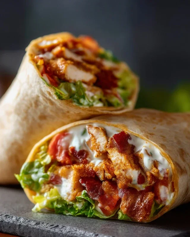 Crispy Chicken Beef Beef Bacon Ranch Wrap