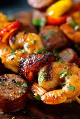 Sausage and Shrimp Kabobs