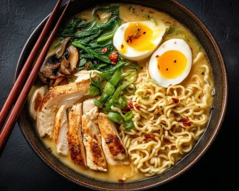 Creamy Garlic Chicken Ramen: An Incredible Ultimate Recipe