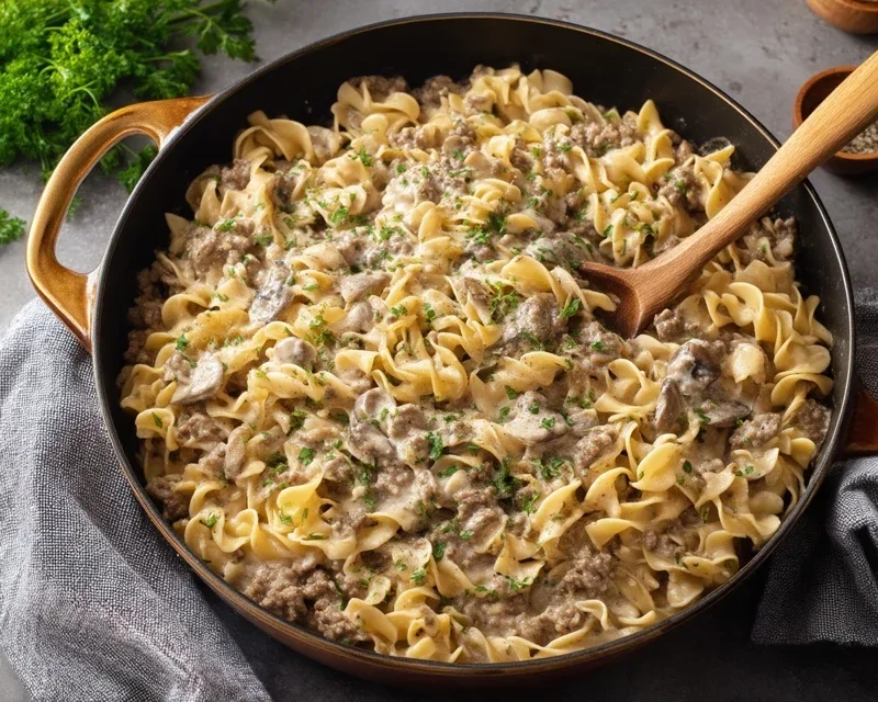 30-Minute Ground Beef Stroganoff
